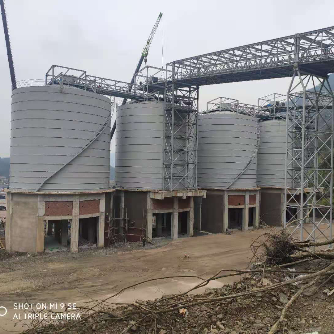 天津3000噸骨料鋼板庫